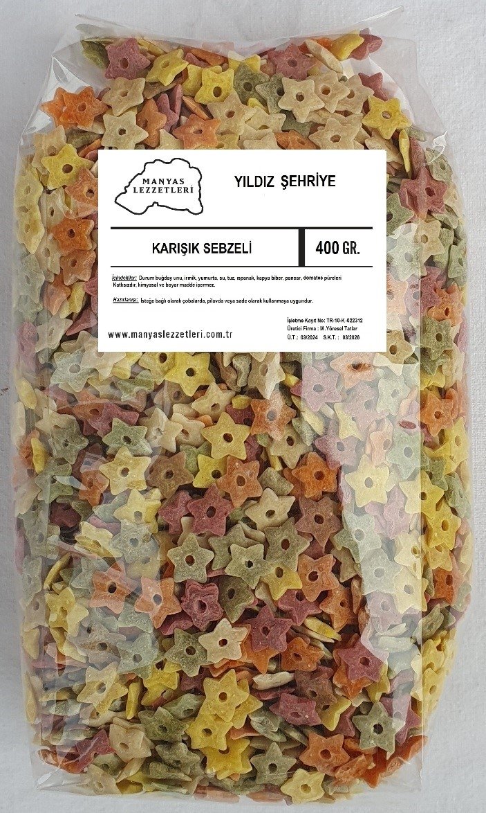 Karışık Sebzeli Yıldız Şehriye