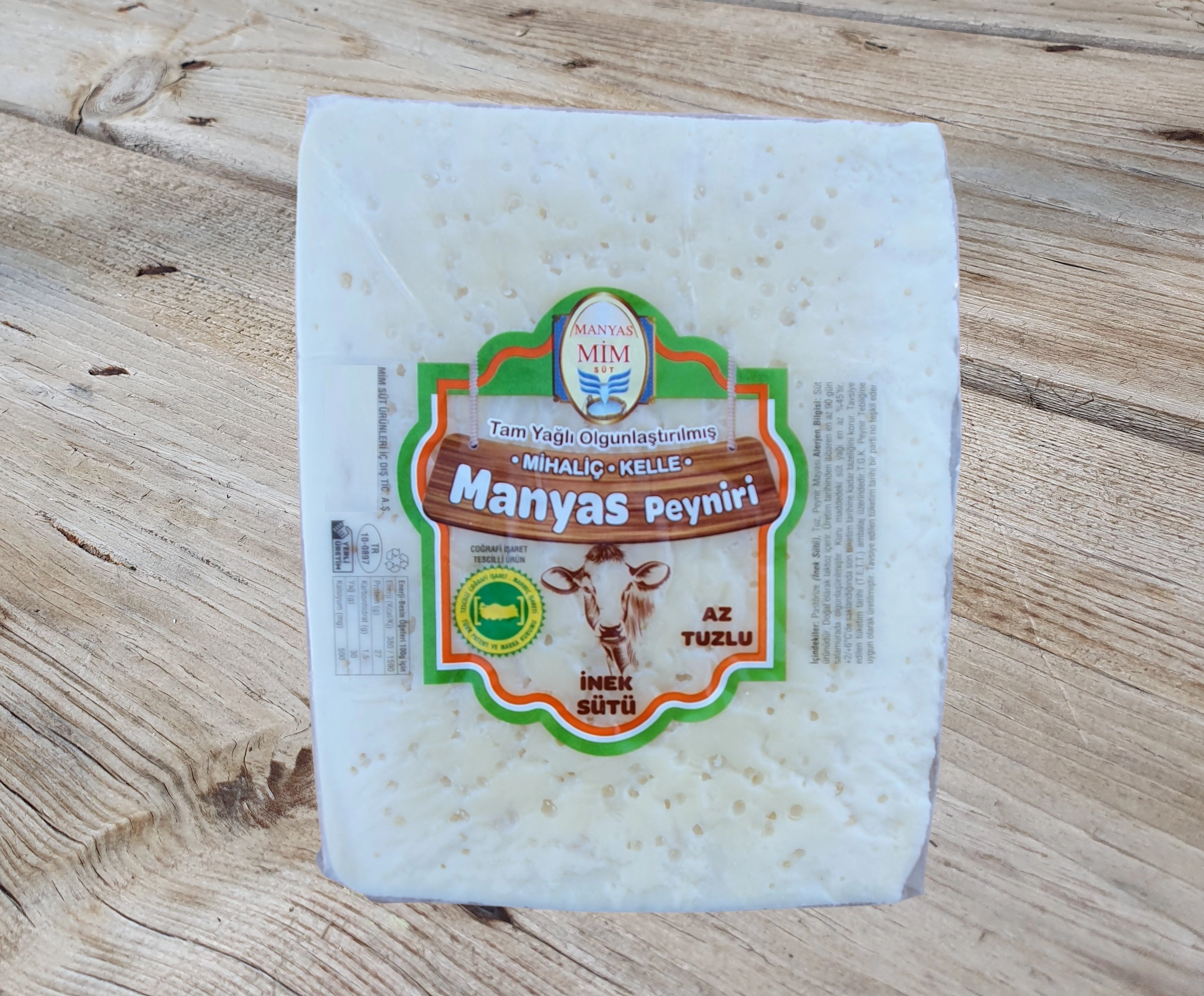 Manyas Kelle Peyniri Az Tuzlu 500 Gr.