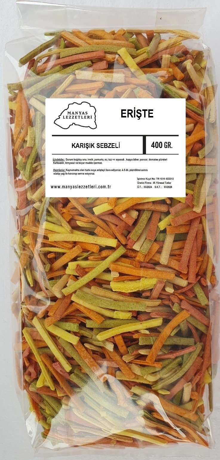 Karışık Sebzeli Erişte